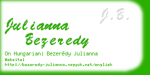julianna bezeredy business card